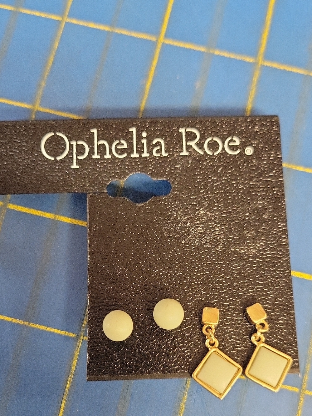 Ophelia Roe 2 Pair Light Blue Drop & Stud Earring Set NWT
